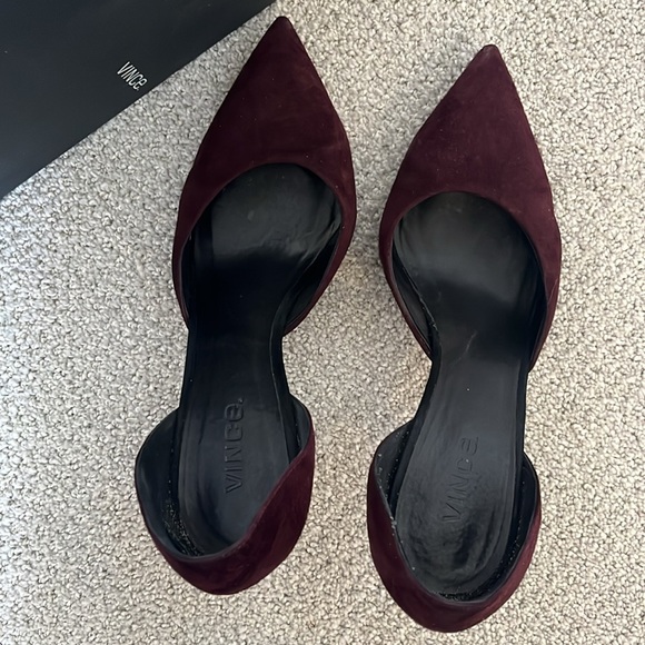 Vince Celeste Suede d'Orsay Pump - Picture 2 of 5